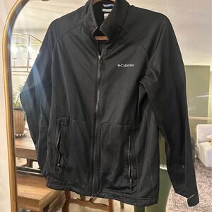 Columbia Black Performance Jacket Lightweight Water-Resistant